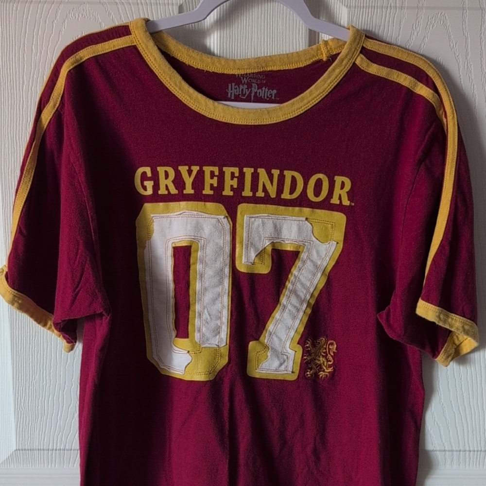Warner Bros Gryffindor Tee Red and Yellow Short Sleeve